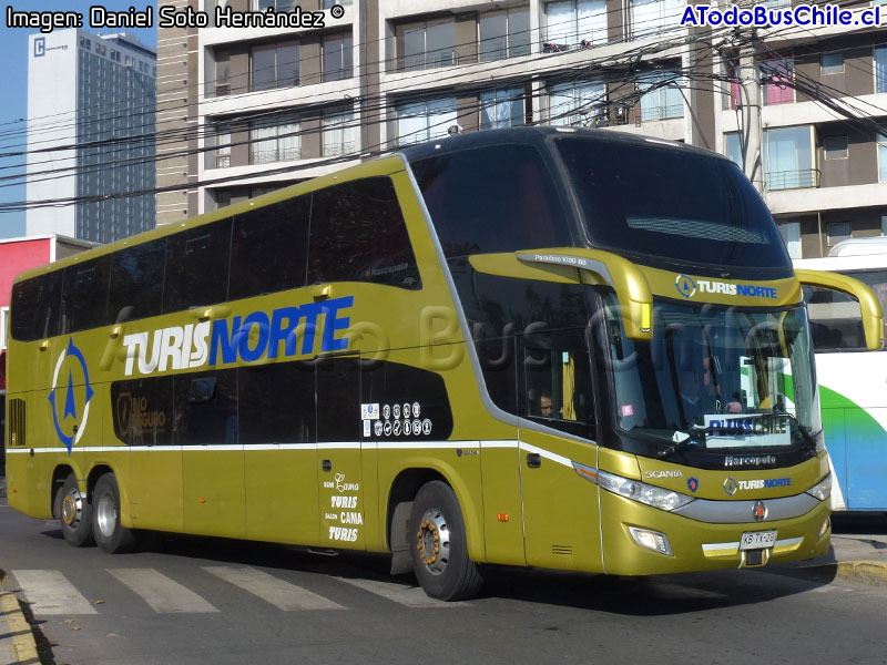 Marcopolo Paradiso G7 1800DD / Scania K-400B eev5 / TurisNorte (Auxiliar Pluss Chile)