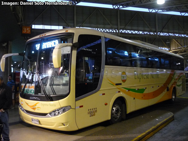 Comil Campione 3.45 / Mercedes Benz O-500RS-1836 / TACC Vía Choapa