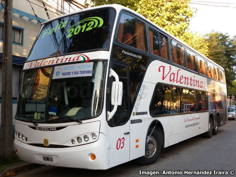 Busscar Panorâmico DD / Mercedes Benz O-400RSD / Valentina Tour (Argentina)