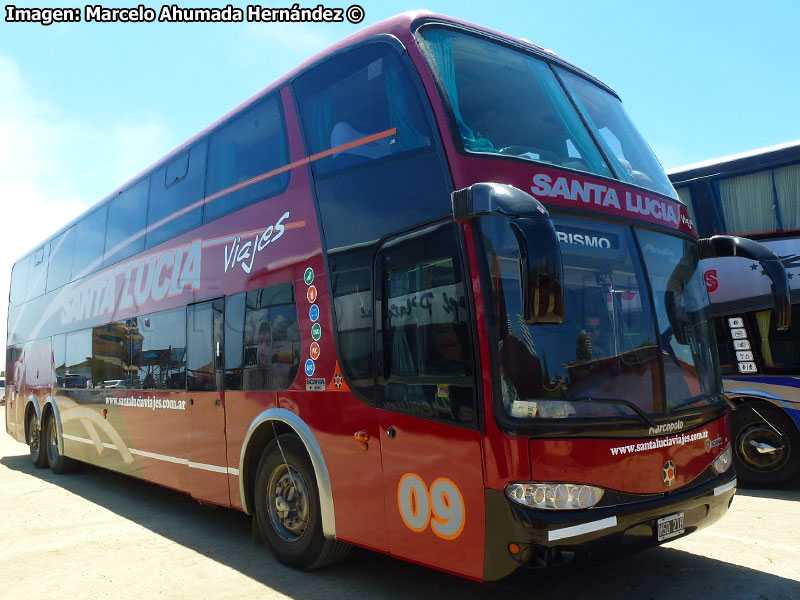 Marcopolo Paradiso G6 1800DD / Scania K-380 / Santa Lucía Viajes (Argentina)