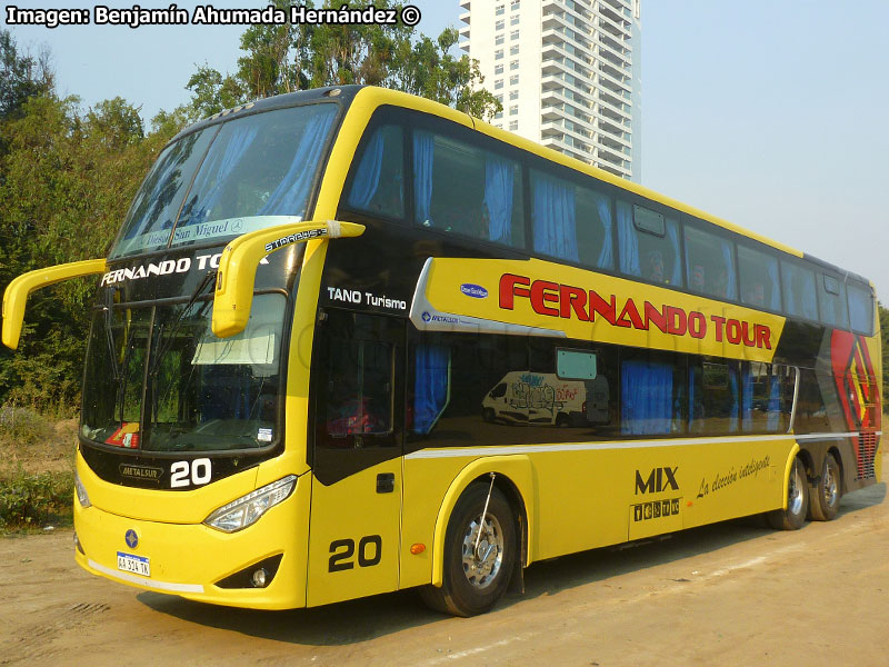 Metalsur Starbus 3 DP / Mercedes Benz O-500RSD-2436 / Fernando Tour (Argentina)