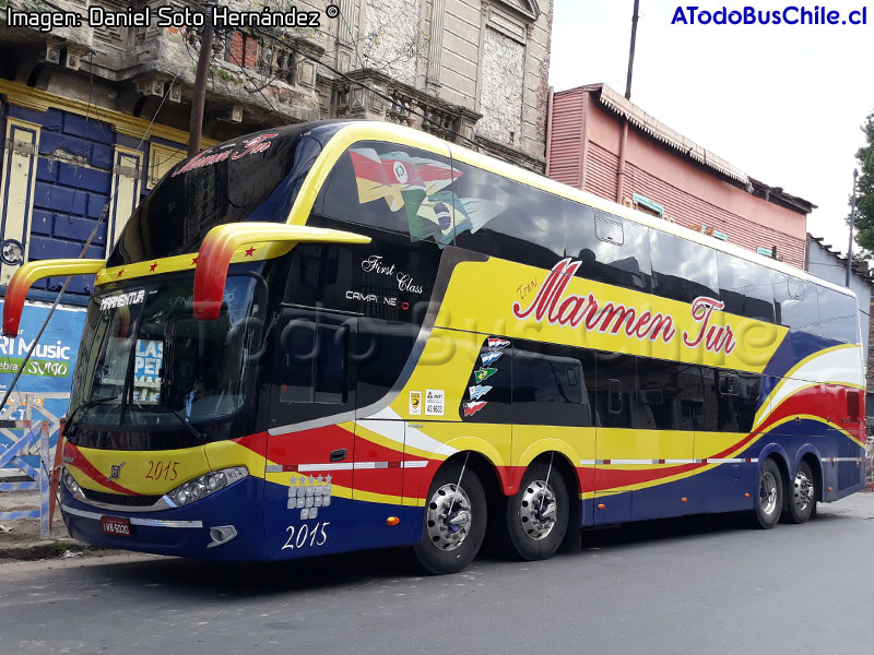 Comil Campione DD / Volvo B-450R 8x2 Euro5 / Marmentur Turismo (Río Grande do Sul - Brasil)