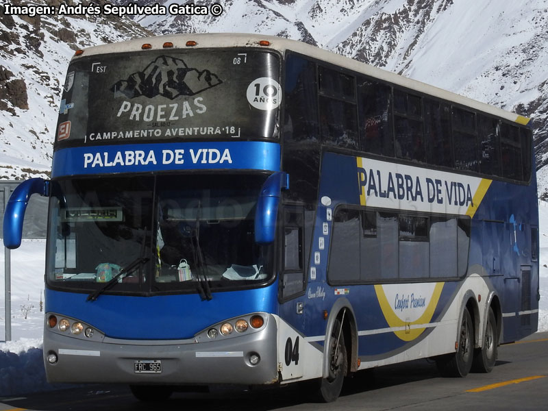 Sudamericanas F-50 DP / Mercedes Benz O-400RSD / Turismo Palabra de Vida (Argentina)