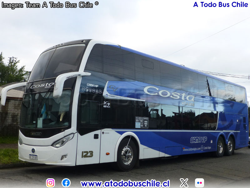 Metalsur Starbus 3 DP / Scania K-400B eev5 / Costa Viajes (Argentina)