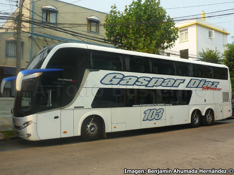 Comil Campione DD / Mercedes Benz O-500RSD-2436 / Turismo Gaspar Díaz (Argentina)