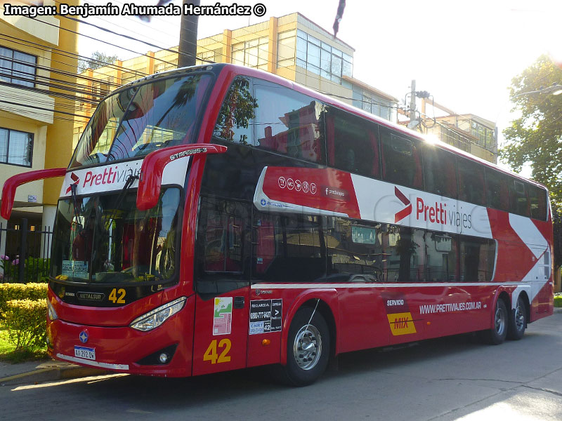 Metalsur Starbus 3 DP / Scania K-410B / Pretti Viajes (Argentina)