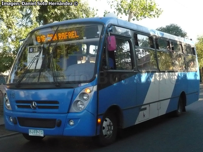 Induscar Caio Foz / Mercedes Benz LO-915 / Servicio Alimentador G-16