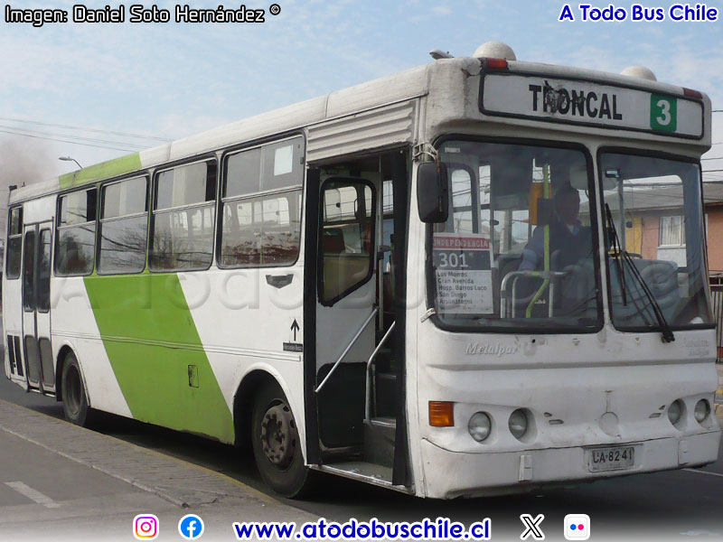 Metalpar Petrohué 2000 / Mercedes Benz OH-1420 / Servicio Troncal 301