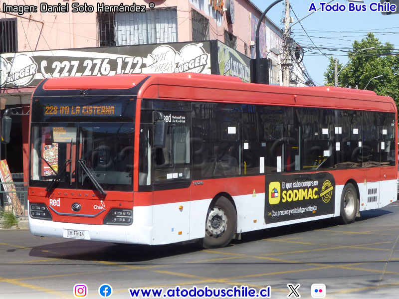 Yutong ZK6128BEVG / Servicio Troncal 228