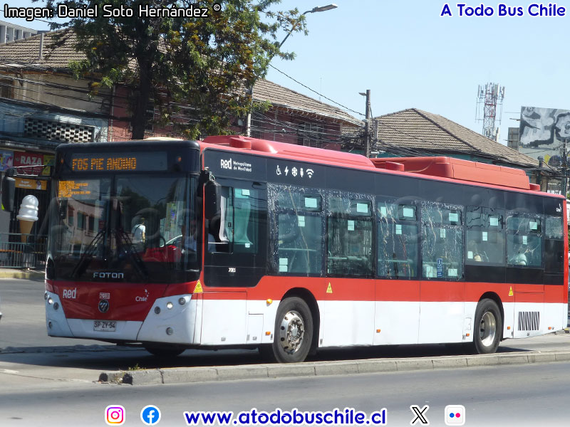 Foton E-Bus U-12 SC / Servicio Alimentador F-05 (T925)