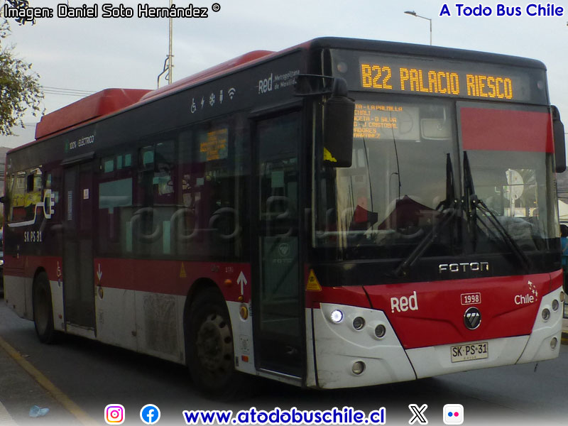 Foton E-Bus U-10 SC / Servicio Alimentador B-22