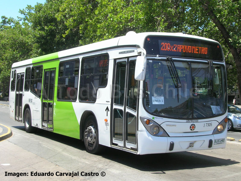 Marcopolo Gran Viale / Volvo B-7R-LE / Servicio Troncal 200x2 (Apoyo Corto L-1 Metro de Santiago)