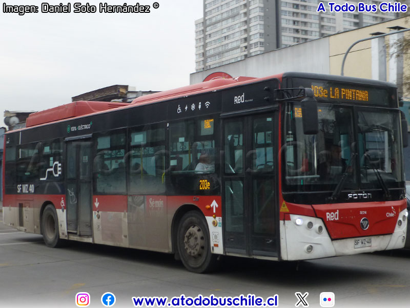 Foton E-Bus U-12 SC / Servicio Troncal 203e