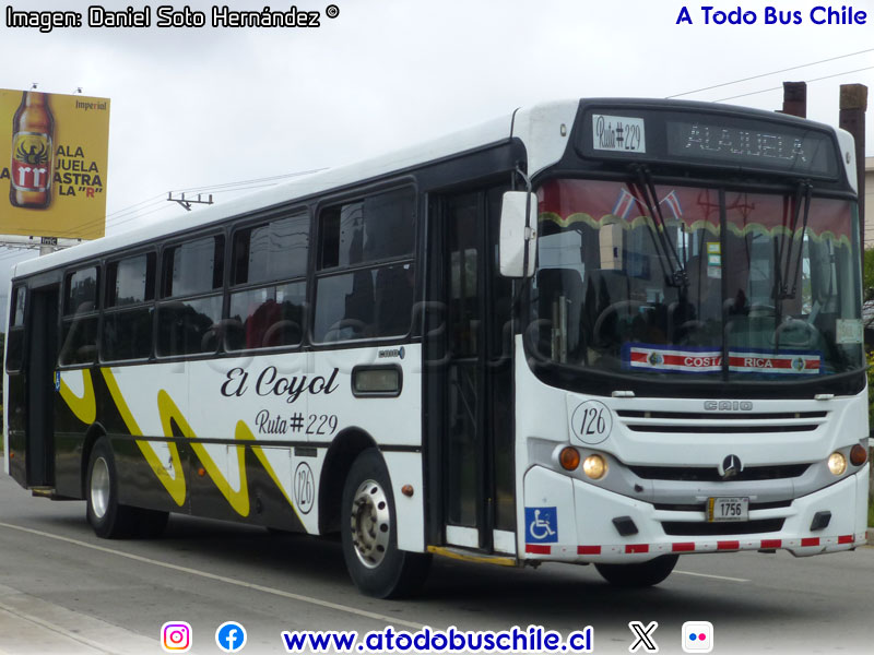 Induscar Caio Apache Vip / Mercedes Benz OF-1722 / Transportes Alpízar Hnos. Ruta N° 229 Alajuela - El Coyol (Costa Rica)