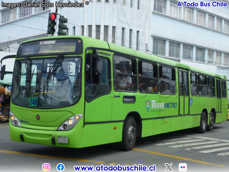 Marcopolo Gran Viale / Scania K-270UB / TransMetro Línea N° 1 Expreso Centro Cívico - San Sebastián Ciudad de Guatemala