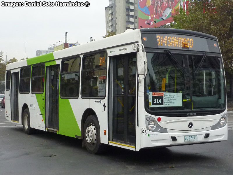 Induscar Caio Mondego H / Mercedes Benz O-500U-1726 / Servicio Troncal 314