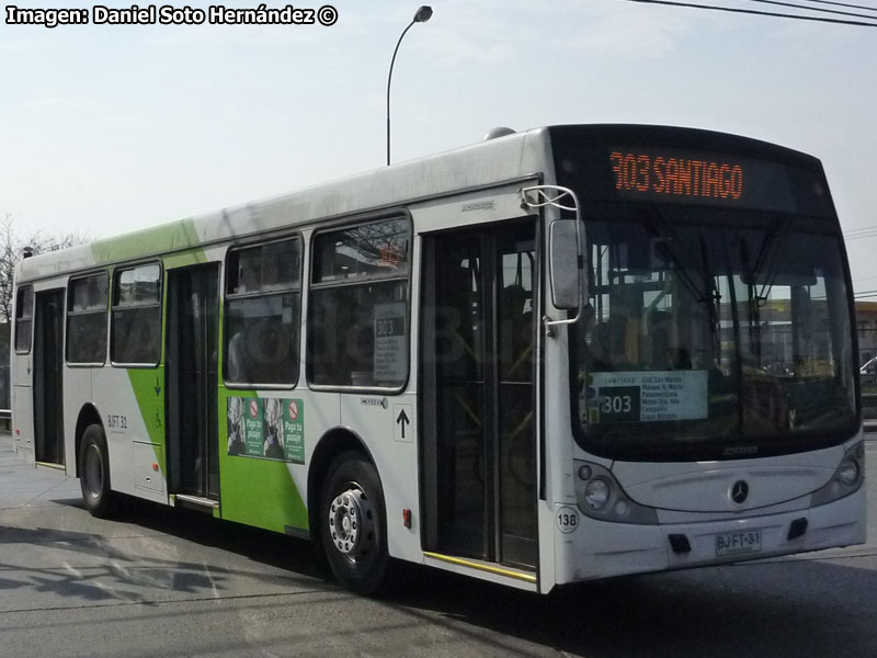 Induscar Caio Mondego H / Mercedes Benz O-500U-1726 / Servicio Troncal 303