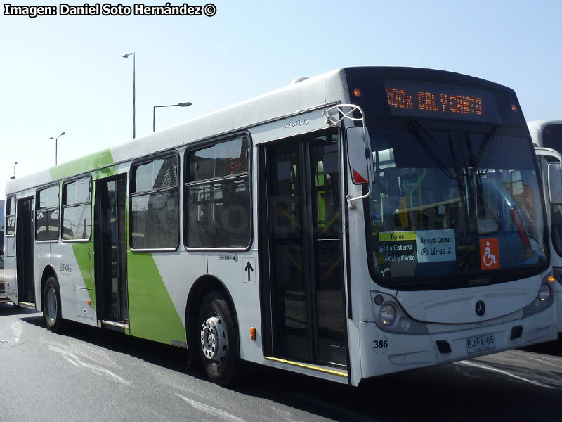 Induscar Caio Mondego H / Mercedes Benz O-500U-1726 / Servicio Troncal 300x (Apoyo Corto L-2 Metro de Santiago)