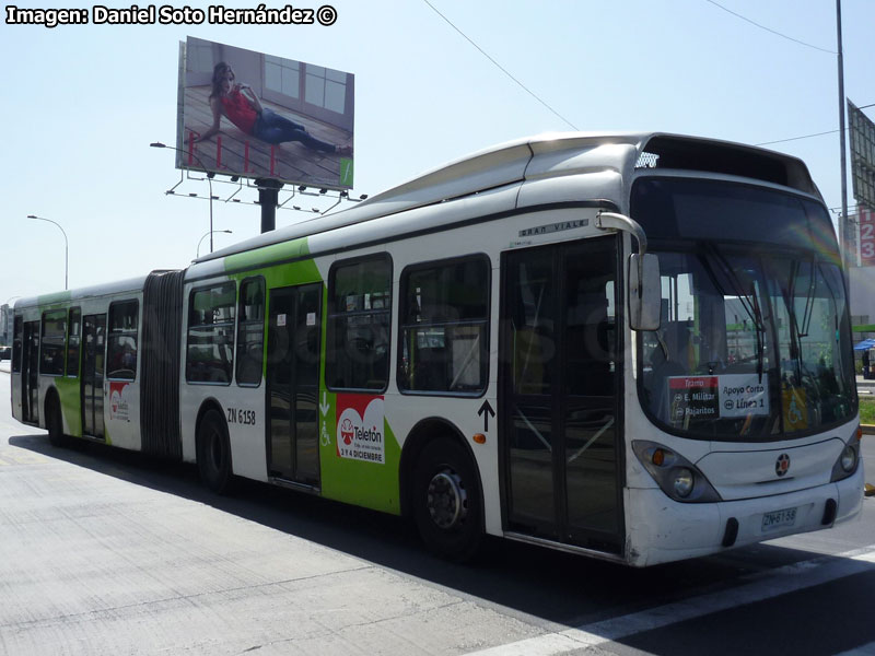 Marcopolo Gran Viale / Volvo B-9SALF / Servicio Troncal 400x (Apoyo Corto L-1 Metro de Santiago)