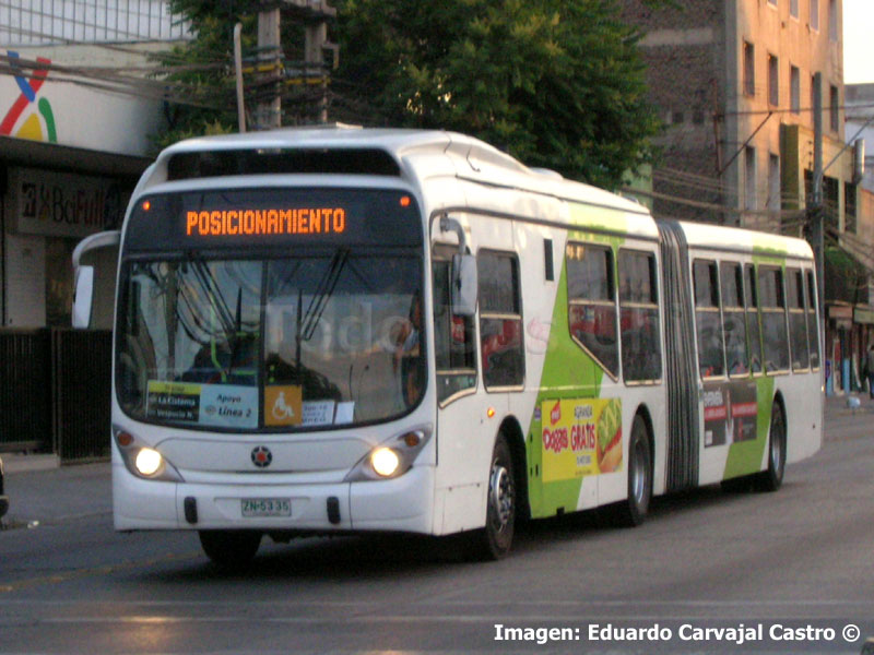 Marcopolo Gran Viale / Volvo B-9SALF / Servicio Troncal 400x (Apoyo L-2 Metro de Santiago)