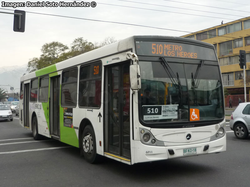 Induscar Caio Mondego H / Mercedes Benz O-500U-1725 / Servicio Troncal 510