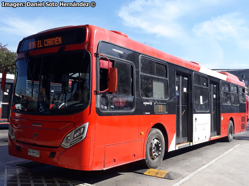 Induscar Caio Mondego II / Scania K-280UB eev6 / Servicio Alimentador B-16