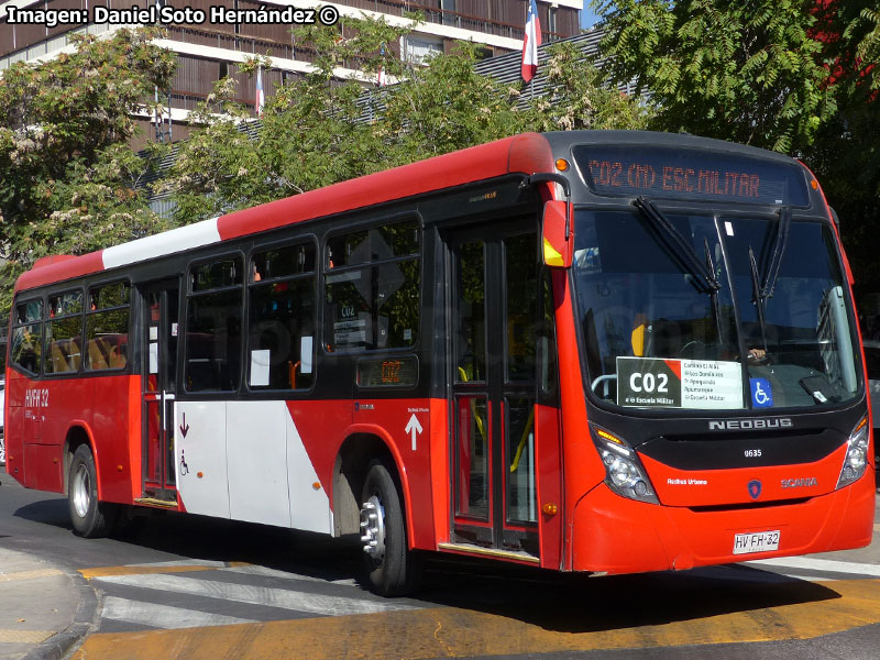 Neobus Mega Plus / Scania K-280UB eev6 / Servicio Alimentador C-02