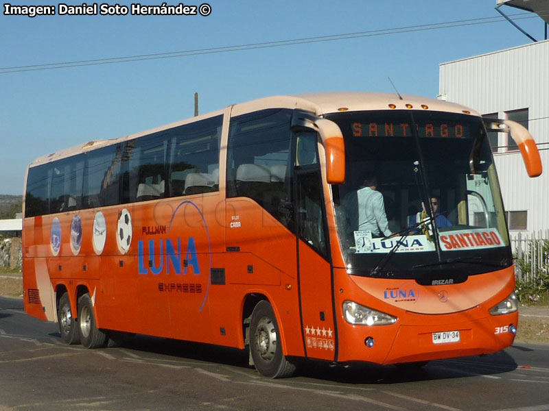 Irizar Century III 3.90 / Mercedes Benz O-500RSD-2436 / Pullman Luna Express (Auxiliar Buses Andrade)