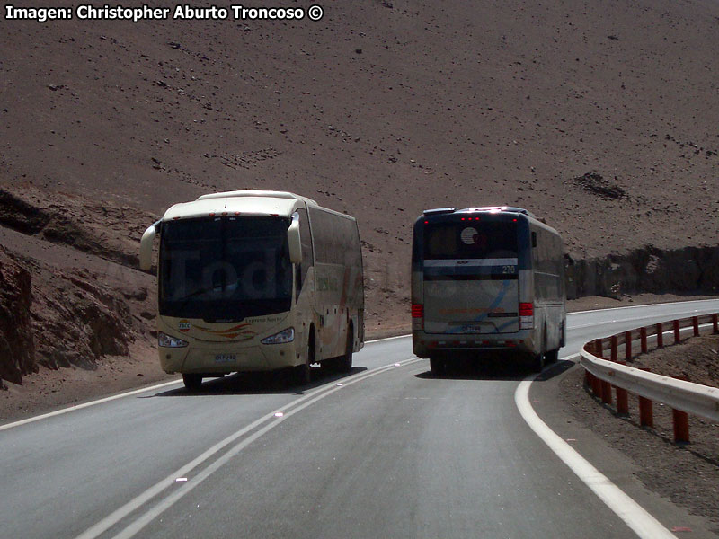 Irizar Century III 3.70 / Mercedes Benz O-500RS-1836 / TACC Expreso Norte | Comil Campione 3.45 / Mercedes Benz O-500RS-1836 / Pullman Santa Rosa