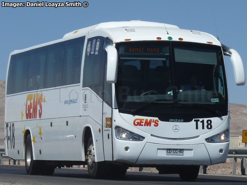 Irizar Century III 3.40 / Mercedes Benz O-500RS-1836 / Géminis (Al servicio de CODELCO División Norte)