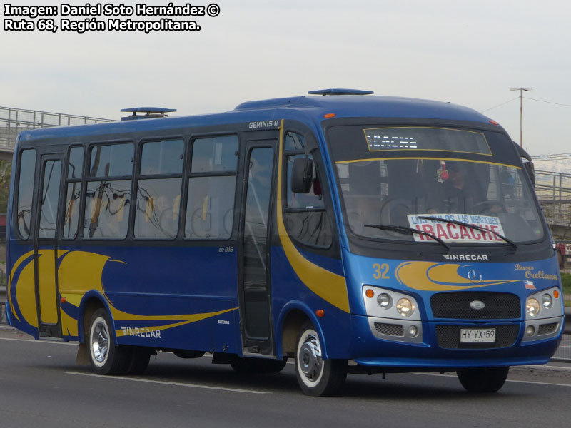 Inrecar Géminis II / Mercedes Benz LO-916 BlueTec5 / Buses Orellana