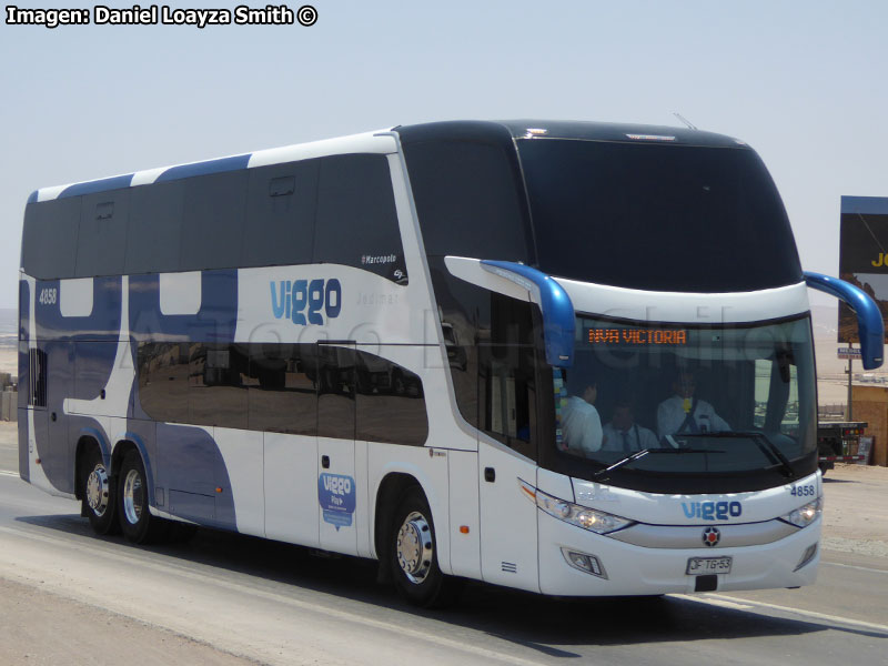 Marcopolo Paradiso G7 1800DD / Scania K-400B eev5 / Viggo S.p.A. (Al servicio de SQM Nueva Victoria)