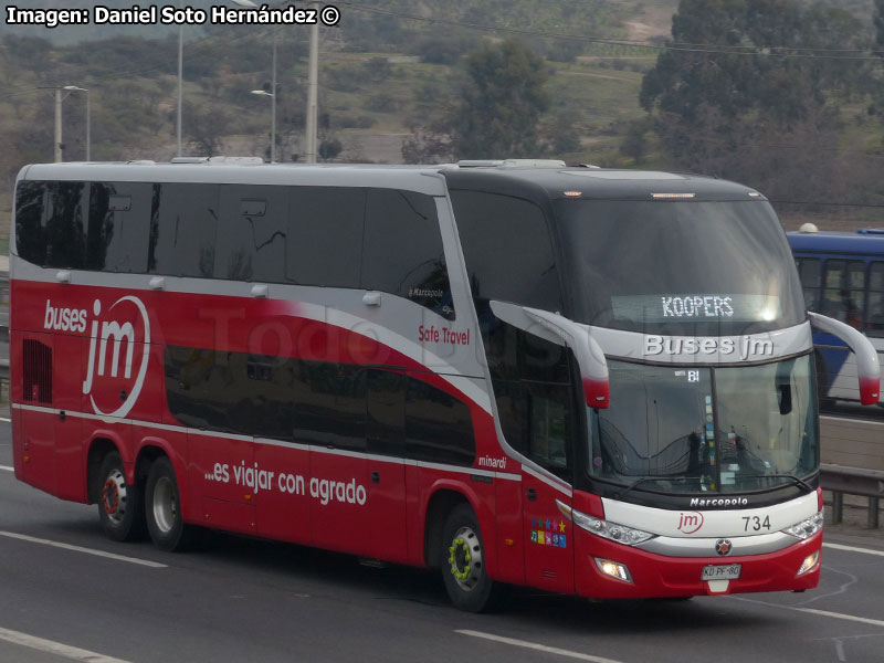 Marcopolo Paradiso G7 1800DD / Mercedes Benz O-500RSD-2441 BlueTec5 / Buses JM (Al servicio de Sigdo Koppers S.A.)