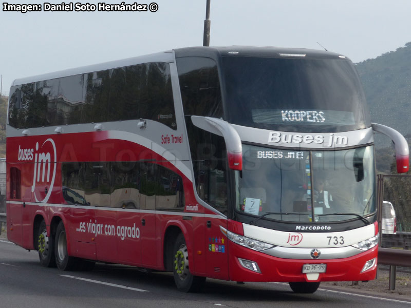 Marcopolo Paradiso G7 1800DD / Mercedes Benz O-500RSD-2441 BlueTec5 / Buses JM (Al servicio de Sigdo Koppers S.A.)