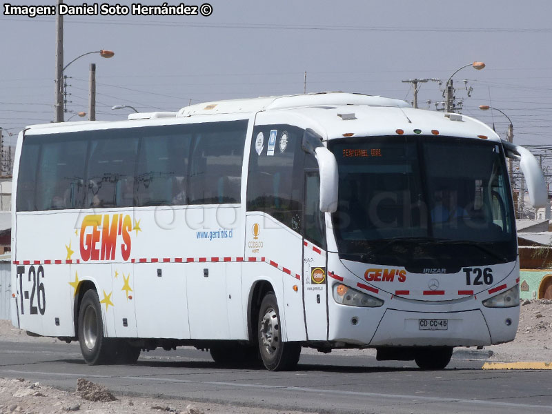 Irizar Century III 3.40 / Mercedes Benz O-500RS-1836 / Géminis (Al servicio de CODELCO División Norte)