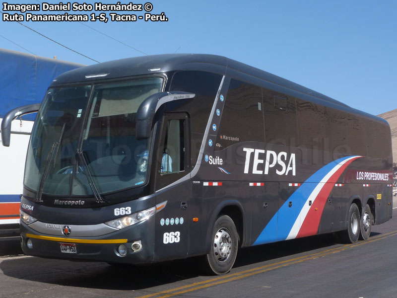 Marcopolo Paradiso G7 1200 / Scania K-380B / TEPSA - Transportes El Pino S.A. (Perú)