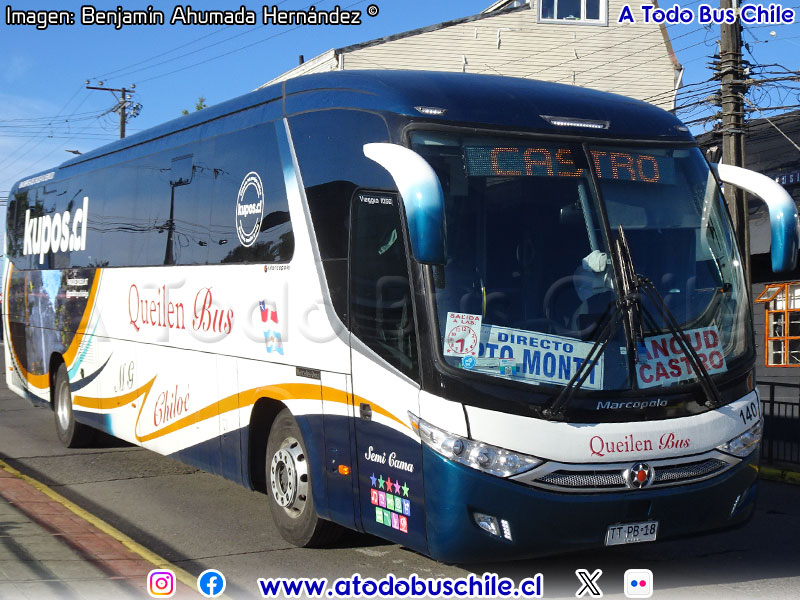 Marcopolo Viaggio 1050 / Mercedes Benz O-500RS-1945 BlueTec5 / Queilen Bus