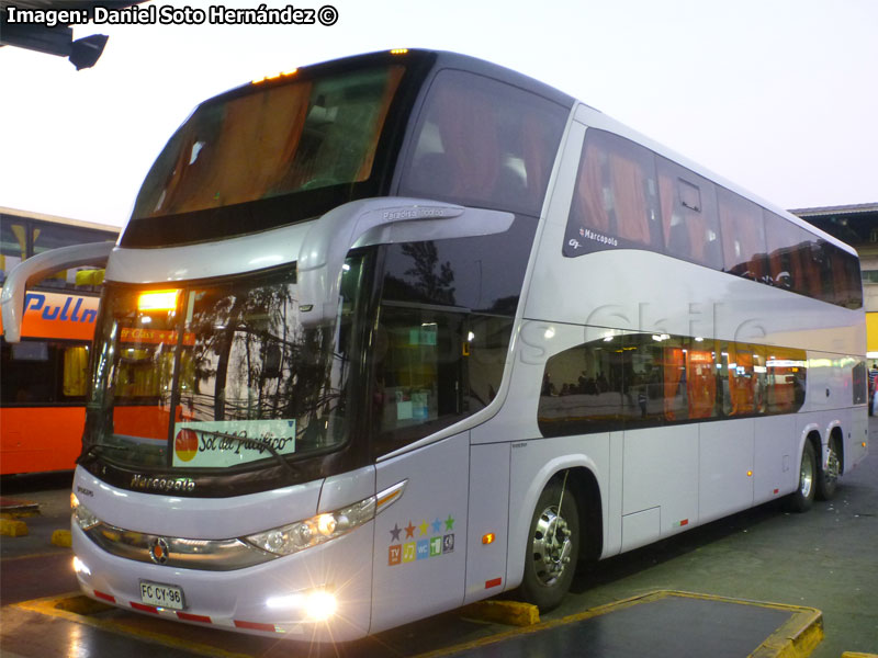 Marcopolo Paradiso G7 1800DD / Volvo B-12R / Transportes Celis (Auxiliar Sol del Pacífico)