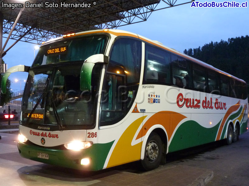 Marcopolo Paradiso G6 1200 / Scania K-380 / Cruz del Sur