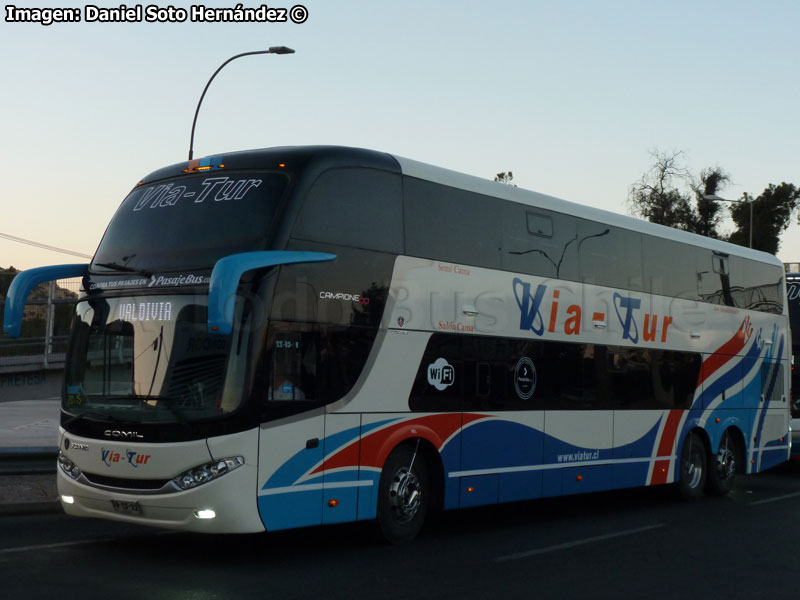 Comil Campione DD / Scania K-410B / Vía-Tur