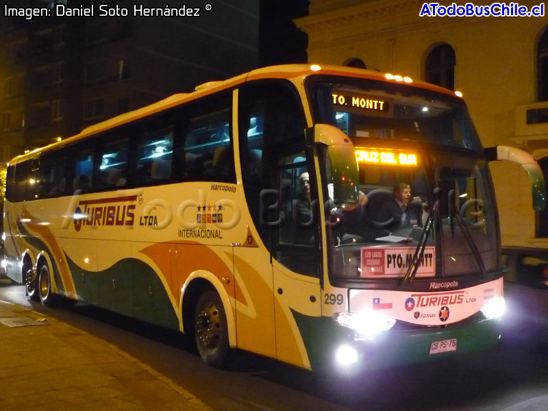 Marcopolo Paradiso G6 1200 / Scania K-420B / Turibus Ltda. (Auxiliar Cruz del Sur)