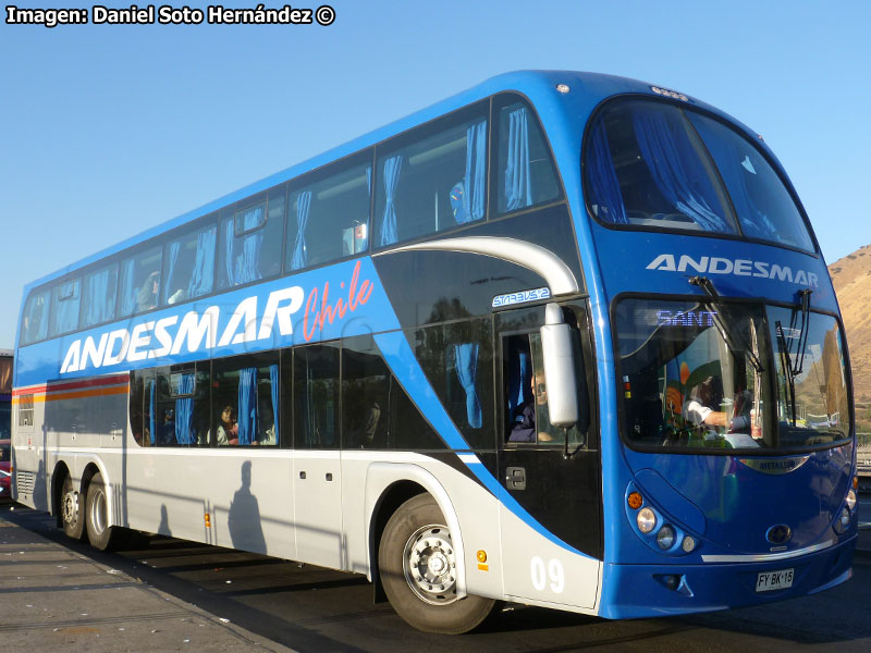 Metalsur Starbus 2 DP / Mercedes Benz O-500RSD-2436 / Andesmar Chile