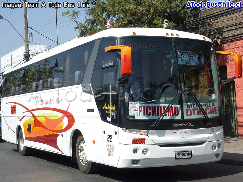 Comil Campione Vision 3.45 / Mercedes Benz O-500RS-1836 / Pullman del Sur