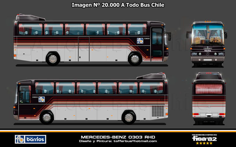 Imagen Nº 20.000 A Todo Bus Chile | Mercedes Benz O-303RHD / Flota Barrios