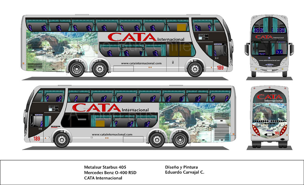 Metalsur Starbus 405 DP / Mercedes Benz O-400RSD / CATA Internacional (Argentina)