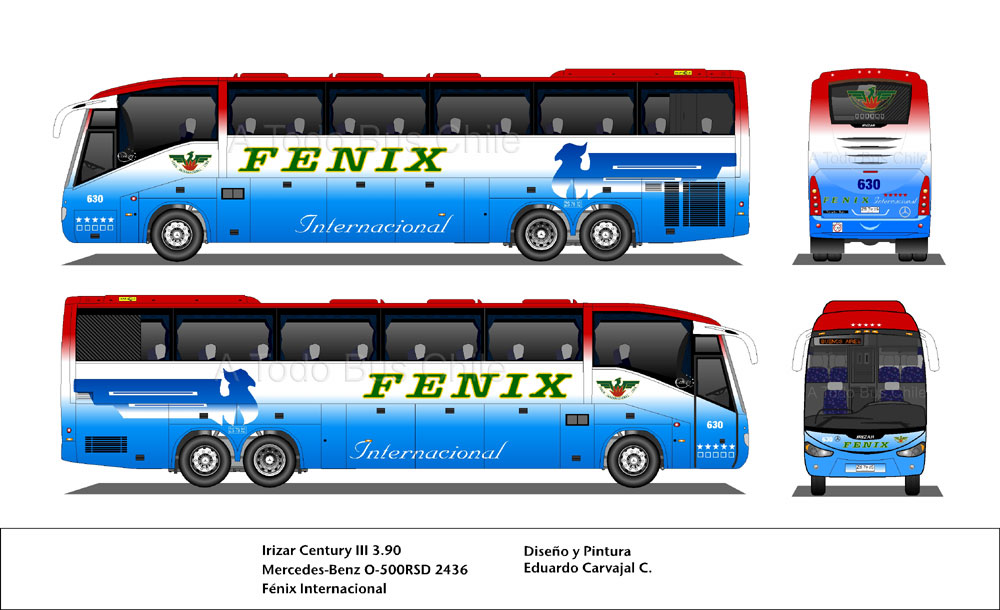 Irizar Century III 3.90 / Mercedes Benz O-500RSD-2036 / Fénix Internacional