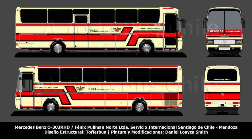 Mercedes Benz O-303RHS / Fénix Pullman Norte Ltda.