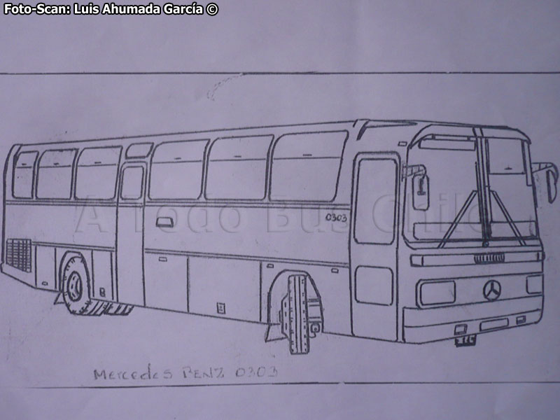 Boceto a mano | Mercedes Benz O-303RHS