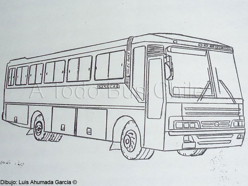 Boceto a Mano | Busscar El Buss 340 / Mercedes Benz OF-1318