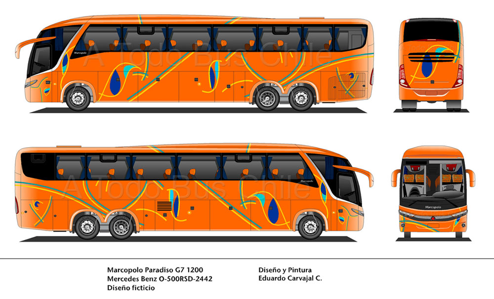 Marcopolo Paradiso G7 1200 / Mercedes Benz O-500RSD-2436 / Diseño ficticio